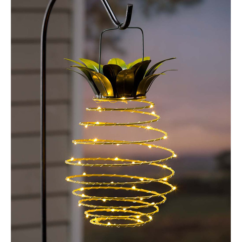 Plow & Hearth Pineapple LED Decorative Lantern & Reviews Wayfair
